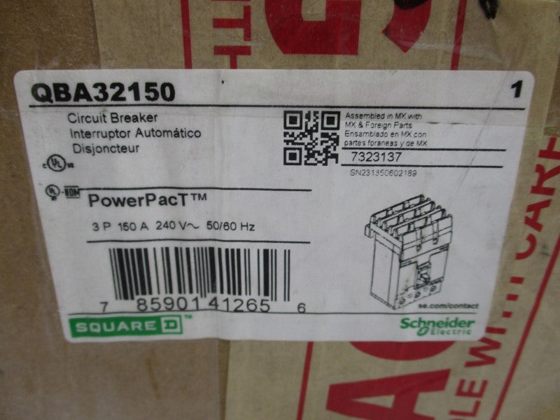 SQUARE D QBA32150 240V 150A (GREEN) NSMP