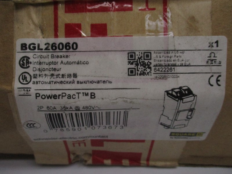SQUARE D BGL26060 480V 60A (GREEN) NSMP