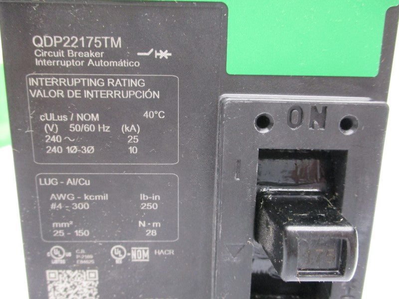 SQUARE D QDP22175TM 240V 175A (GREEN) NSMP