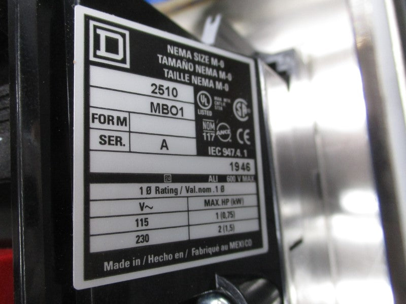 SQUARE D 2510MBW11 SER. C 115-230V NSMP