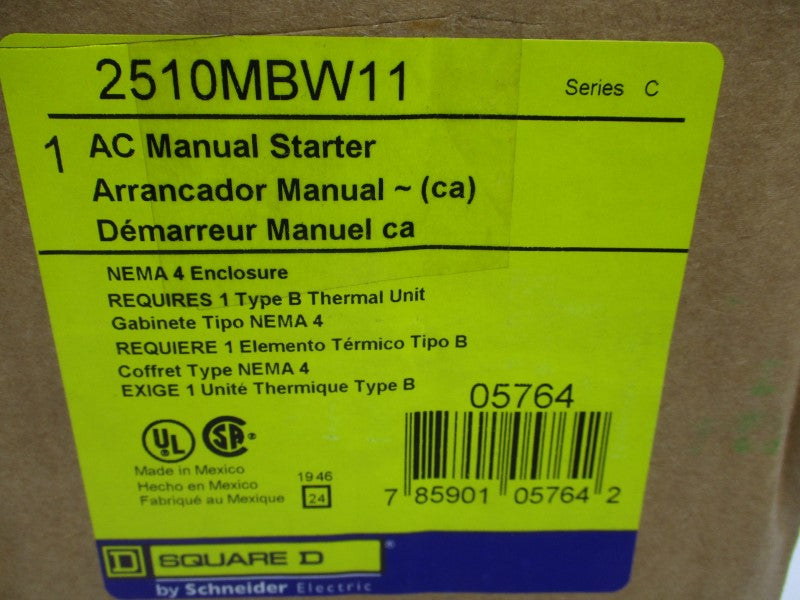 SQUARE D 2510MBW11 SER. C 115-230V NSMP