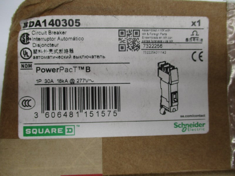 SQUARE D BDA140305 277V 30A (GREEN) NSMP