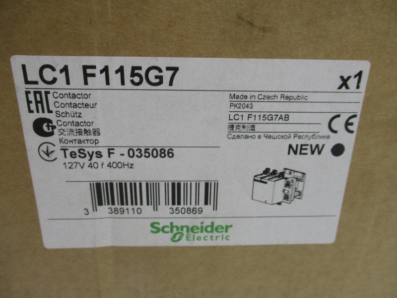 SCHNEIDER ELECTRIC LC1F115G7 600VAC 200A NSMP