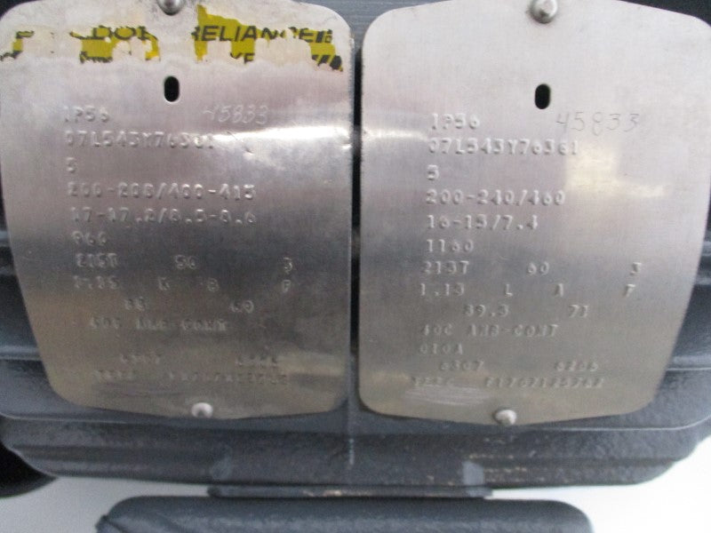 BALDOR 07L543Y76361 200-240/460V 16-13/7.4A UNMP