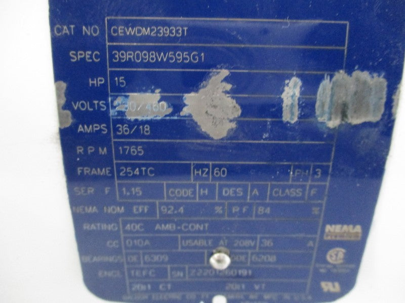 BALDOR CEWDM23933T 230/460V 36/18A NSNP