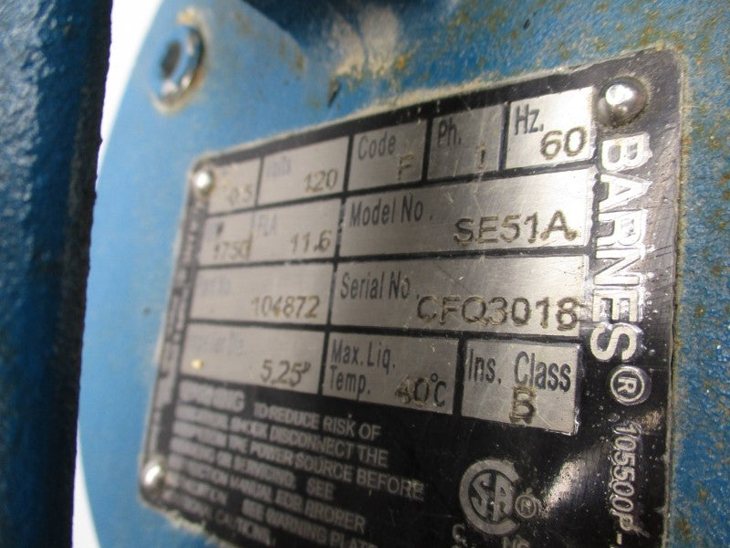 CRANE BARNES SE51A 120V 2-1/4" UNMP