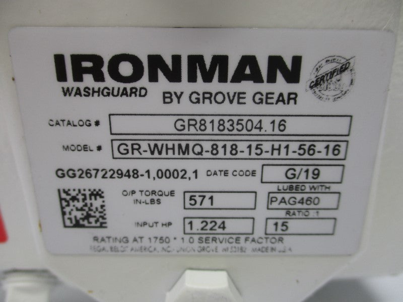 IRONMAN GR-WHMQ-818-15-H1-56-16 GR8183504.16 NSMP