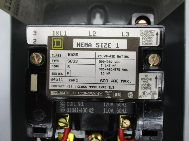 SQUARE D 9991SCG7 SER. A 110-120V NSMP