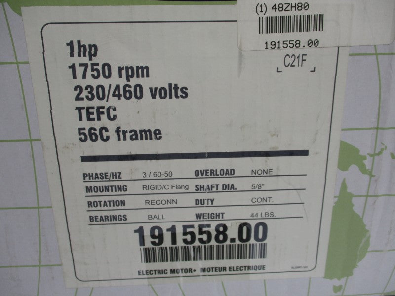 FHP C6T17WK41A 191558.00 230/460V 3.4A NSMP