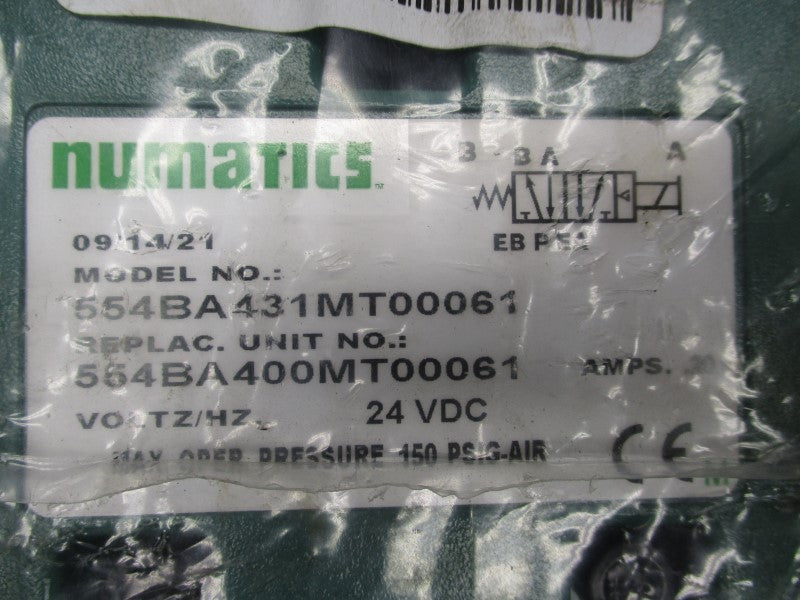 NUMATICS 554BA431MT00061 24VDC 0.20A NSMP