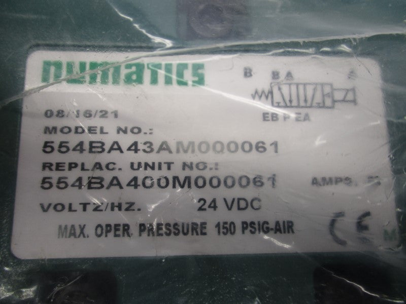 NUMATICS 554BA43AM000061 24VDC 0.26A NSMP