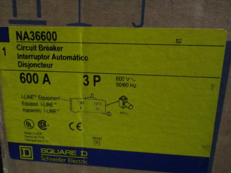 SQUARE D NA36600 600V 600A NSFS