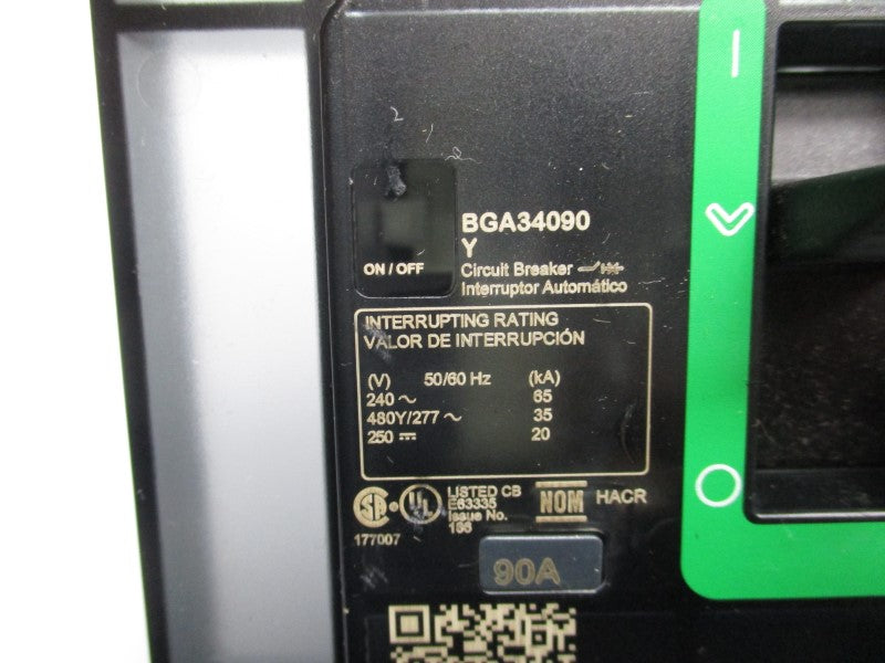 SCHNEIDER ELECTRIC BGA34090Y 277V 90A  NSNP