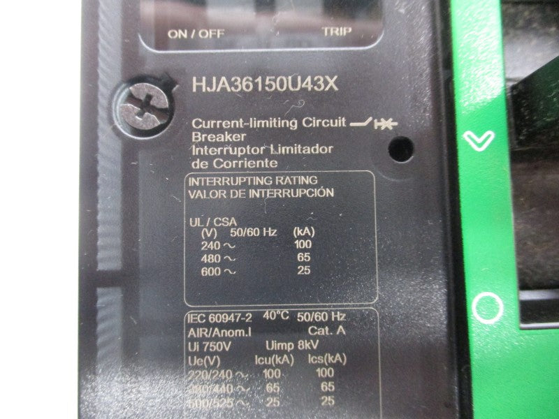 SQUARE D HJA36150U43X 600V 150A (GREEN) NSNP