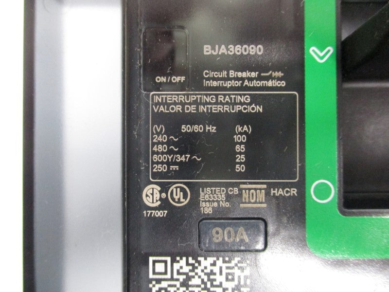 SQUARE D BJA36090 480V 90A (GREEN) NSNP