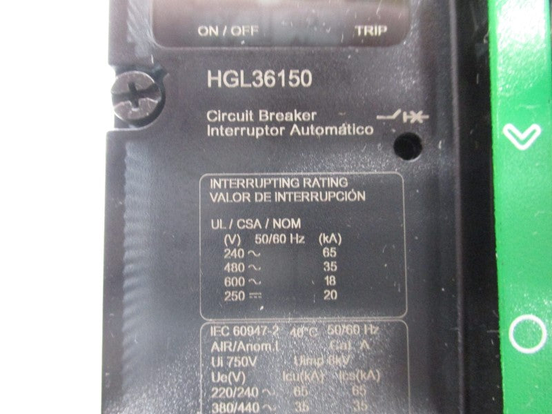 SQUARE D HGL36150 600V 150A (GREEN) NSNP