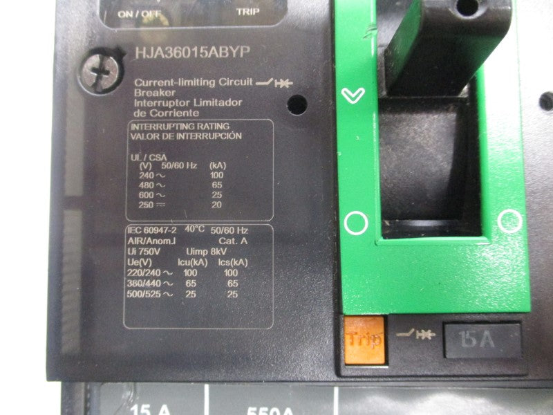 SQUARE D HJA36015ABYP 600V 15A (GREEN) NSNP