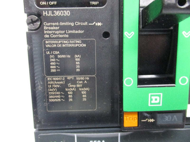 SQUARE D HJL36030 600V 30A (GREEN) (MISSING LUG) NSNP