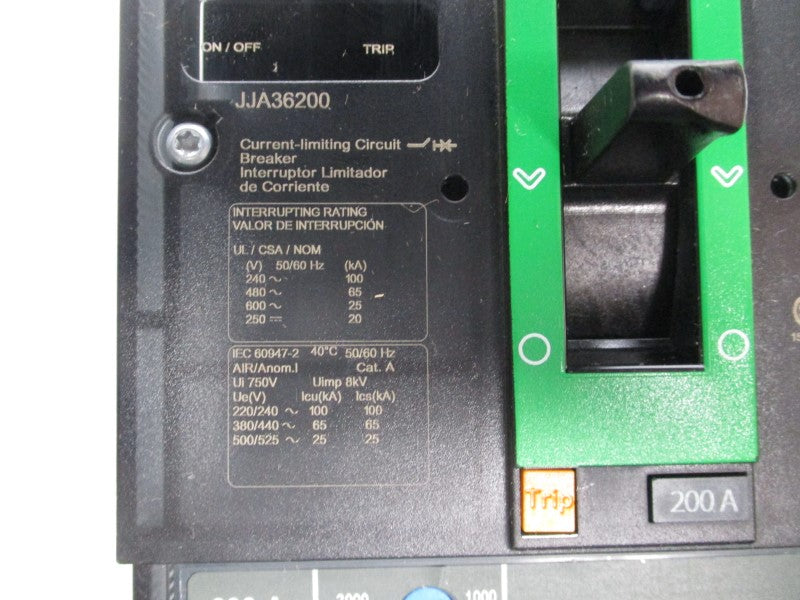 SQUARE D JJA36200 600V 200A (GREEN) NSNP