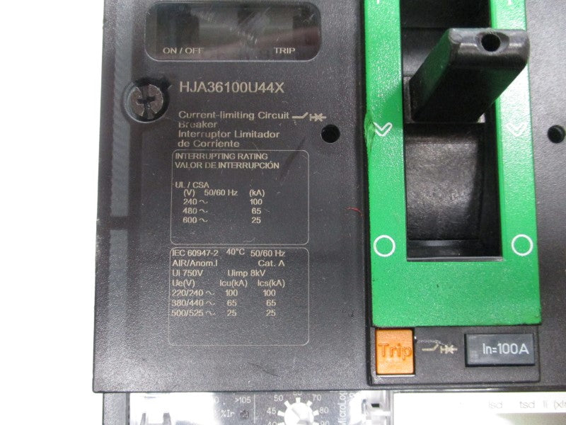 SQUARE D HJA36100U44X 600V 100A (GREEN) NSNP