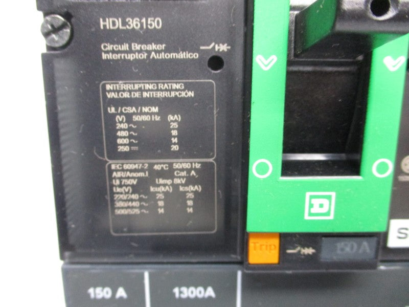 SQUARE D HDL36150 600V 150A (GREEN) NSNP