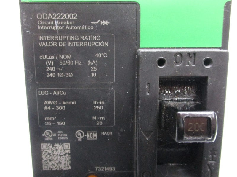 SQUARE D QDA222002 240V 200A (GREEN) NSNP