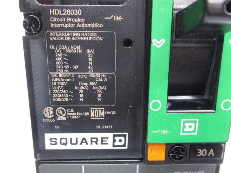 SQUARE D HDL26030 600V 30A (GREEN) NSNP