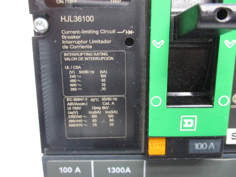 SQUARE D HJL36100 600V 100A (GREEN) NSNP