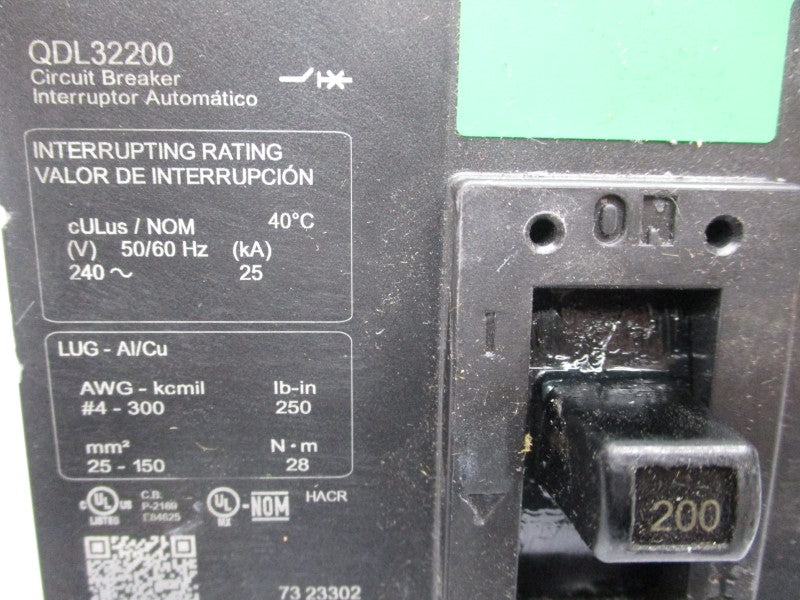 SQUARE D QDL32200 240V 200A (GREEN) NSNP