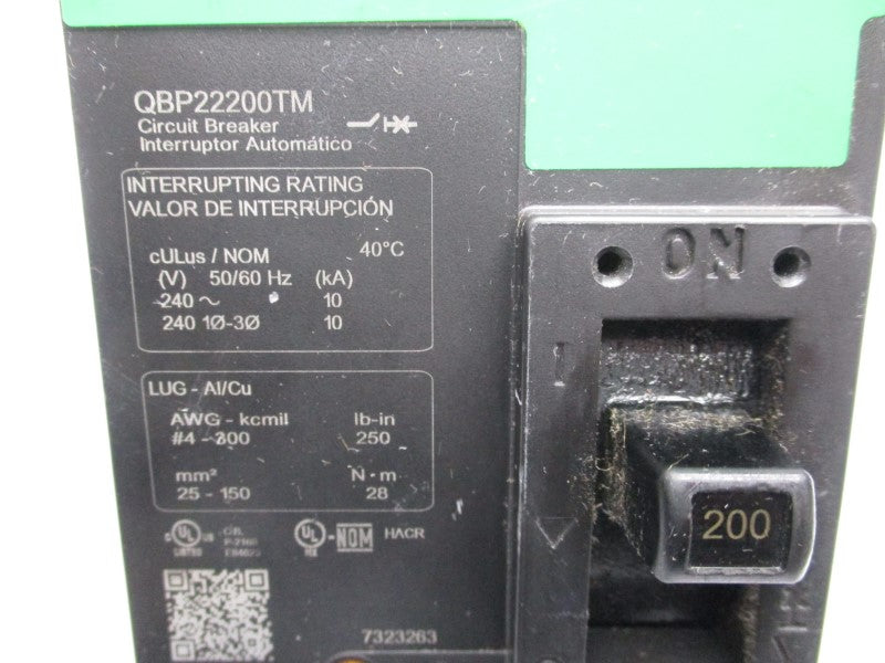 SQUARE D QBP22200TM 240V 200A (GREEN) NSNP