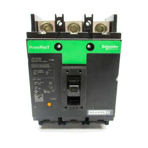 SQUARE D QDL32200 240V 200A (GREEN) (CHIPPED) NSNP