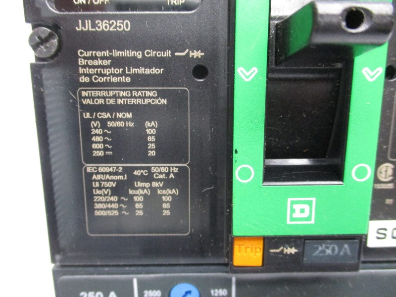SQUARE D JJL36250 600V 250A (GREEN) NSNP