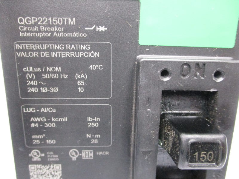 SQUARE D QGP22150TM 240V 150A (GREEN) UNMP