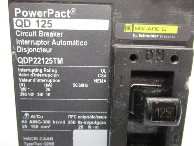 SQUARE D QDP22125TM 240V 125A (CHIPPED) NSNP