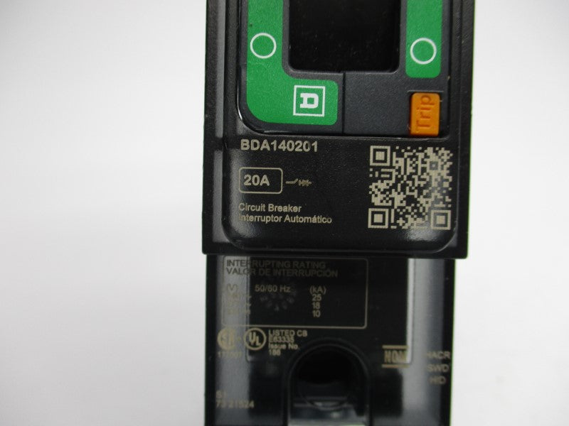 SQUARE D BDA140201 347V 20A (GREEN) NSNP