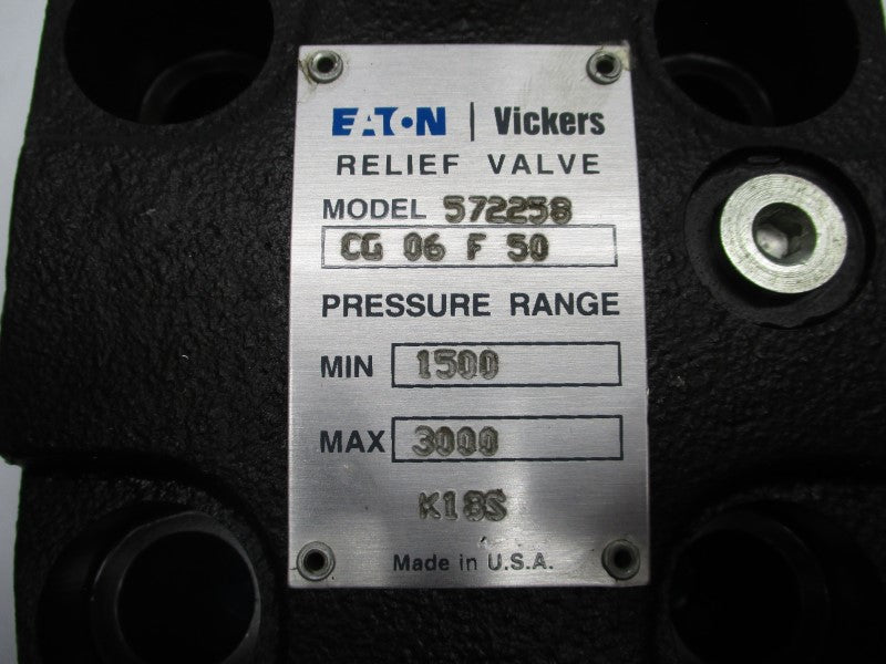 VICKERS 572258 CG06F50 1500-3000PSI NSNP