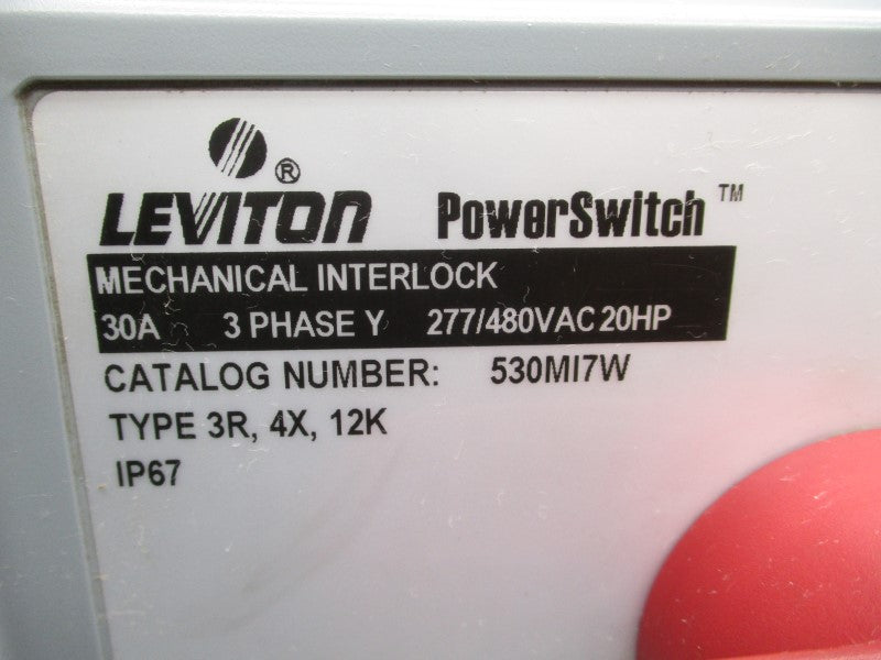 LEVITON 530MI7W 277/480VAC 30A NSNP