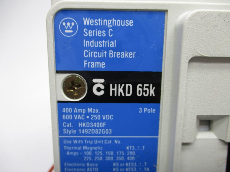 WESTINGHOUSE HKD3225A06U18 SER. C 600VAC 225A NSMP