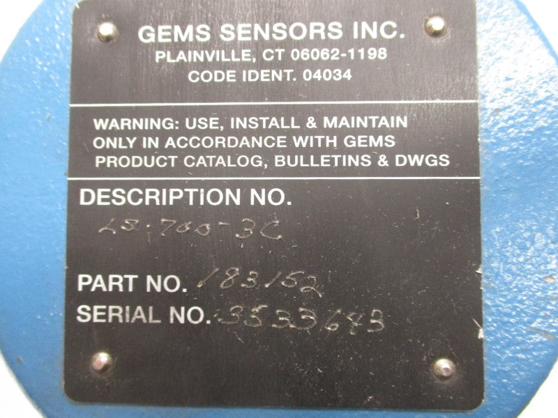GEMS SENSORS LS-700-3C 183152 120-240VAC NSNP