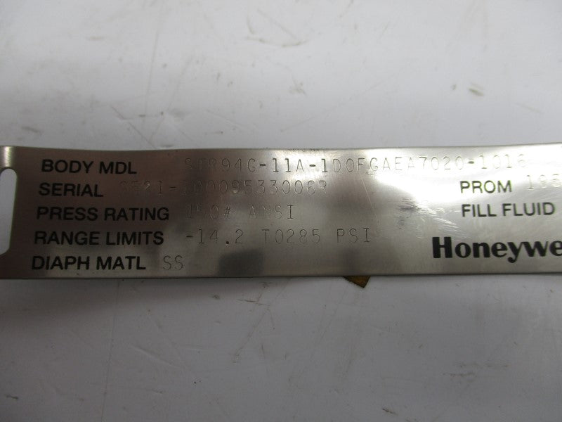 HONEYWELL STR94G-11A-1D0FGAEA7020-1016 -14.2-285PSI UNMP