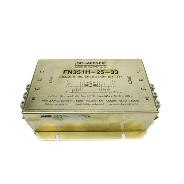 SCHAFFNER FN351H-25-33 520VAC 25A UNMP