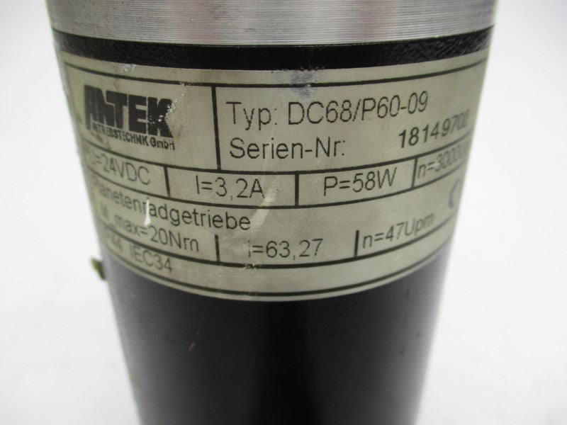 ANTEK DC68/P60-09 24VDC 3.2A UNMP