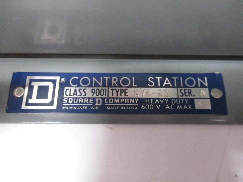 SQUARE D 9001KYA-20 SER. A 600VAC NSMP