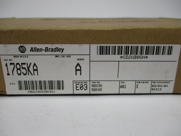 ALLEN BRADLEY 1785-KA SER. A REV. E03 F/W E DATE: 2004 NSFS