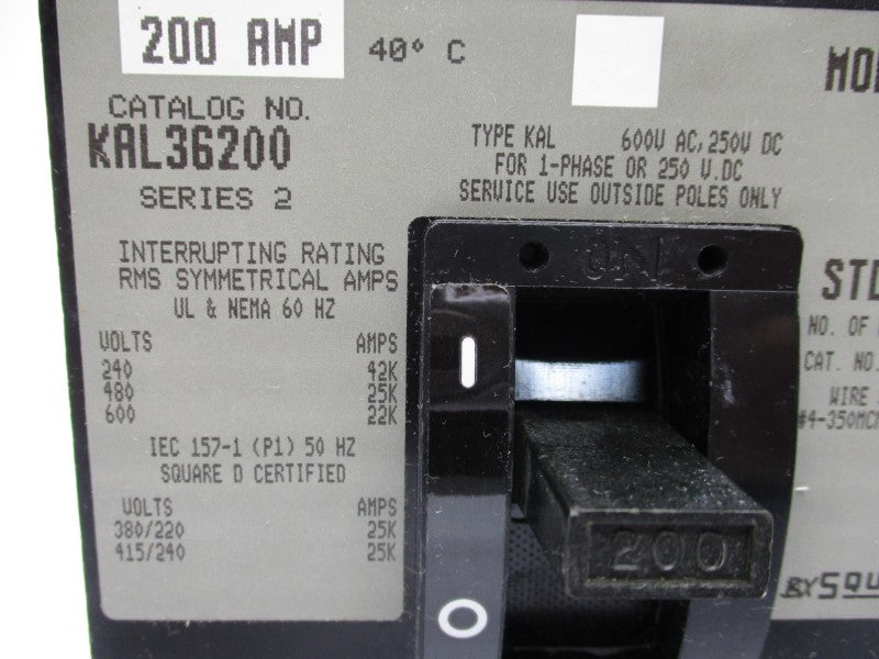 SQUARE D KAL36200 SER. 2 200A 600V (GREY) NSMP