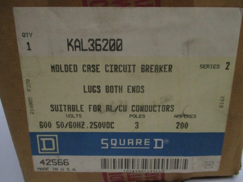 SQUARE D KAL36200 SER. 2 200A 600V (GREY) NSMP