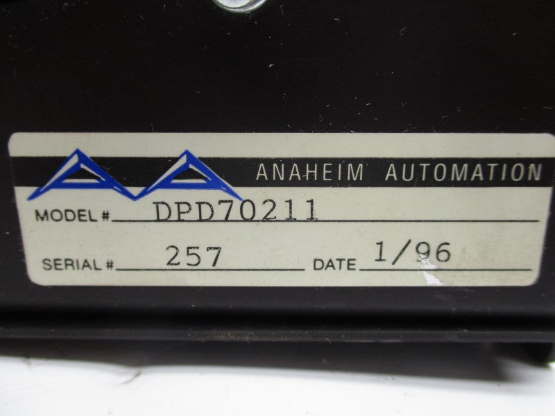 ANAHEIM AUTOMATION DPD70211 UNMP