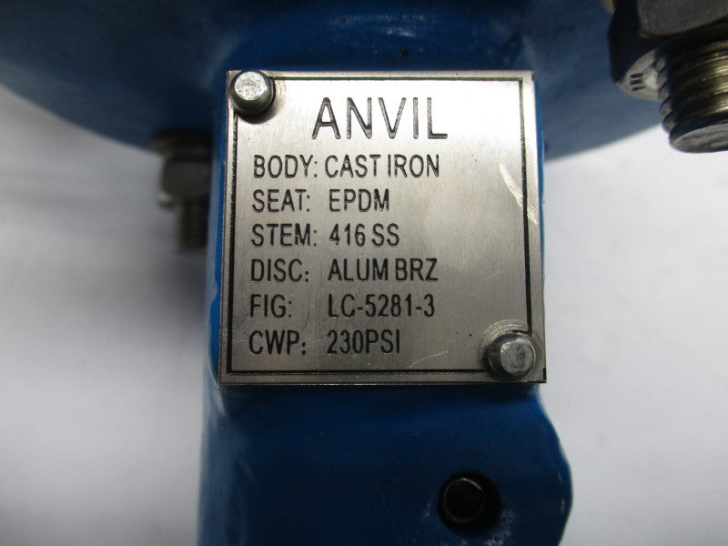 ANVIL LC-5281-3 230PSI 2-1/2" UNMP
