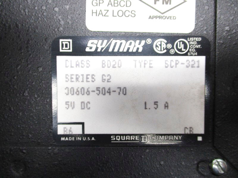 SQUARE D 8020SCP-321 SER. G2 5VDC 1.5A UNMP