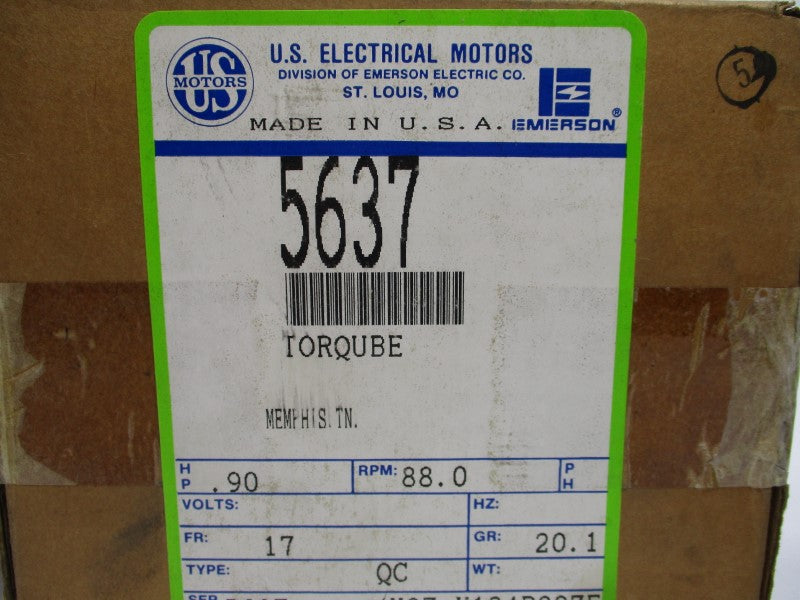 U.S. ELECTRICAL MOTORS 5637 NSMP
